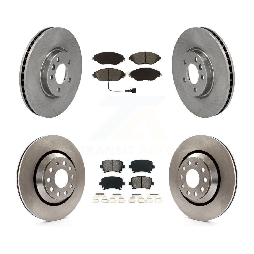 [Avant + Arrière] Kit de Disque et plaquette (semi-métallique) de frein pour Volkswagen CC AWD K8S-102932