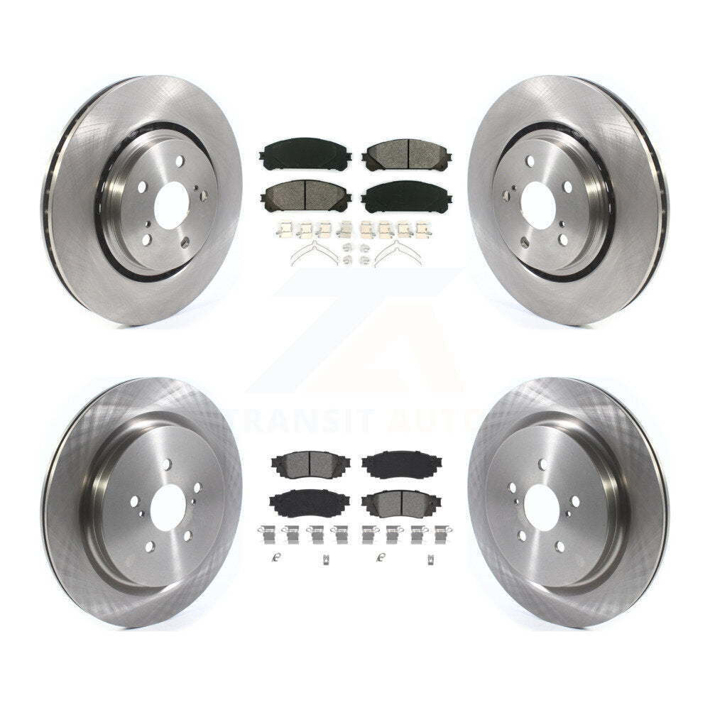 [Avant + Arrière] Kit de Disque et plaquette (semi-métallique) de frein pour Lexus RX350 RX450h RX350L RX450hL K8S-102952