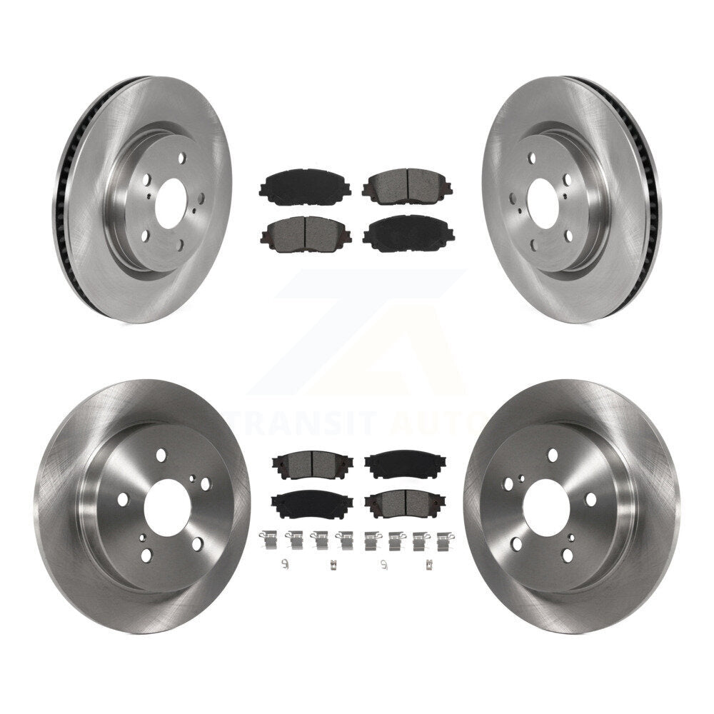 [Avant + Arrière] Kit de Disque et plaquette (semi-métallique) de frein pour Toyota Camry RAV4 Lexus ES350 Avalon ES300h UX250h UX200 C-HR Venza ES250 Corolla Cross K8S-102955
