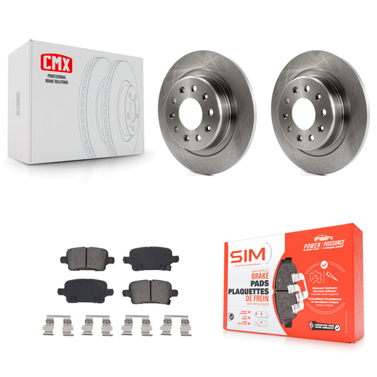 [Arrière] Kit de Disque et plaquette (semi-métallique) de frein pour Chevrolet Equinox Malibu GMC Terrain Buick LaCrosse Regal TourX K8S-102963