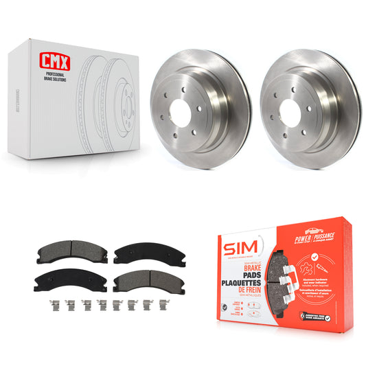 [Arrière] Kit de Disque et plaquette (semi-métallique) de frein pour 2016-2022 Nissan TITAN XD K8S-102981