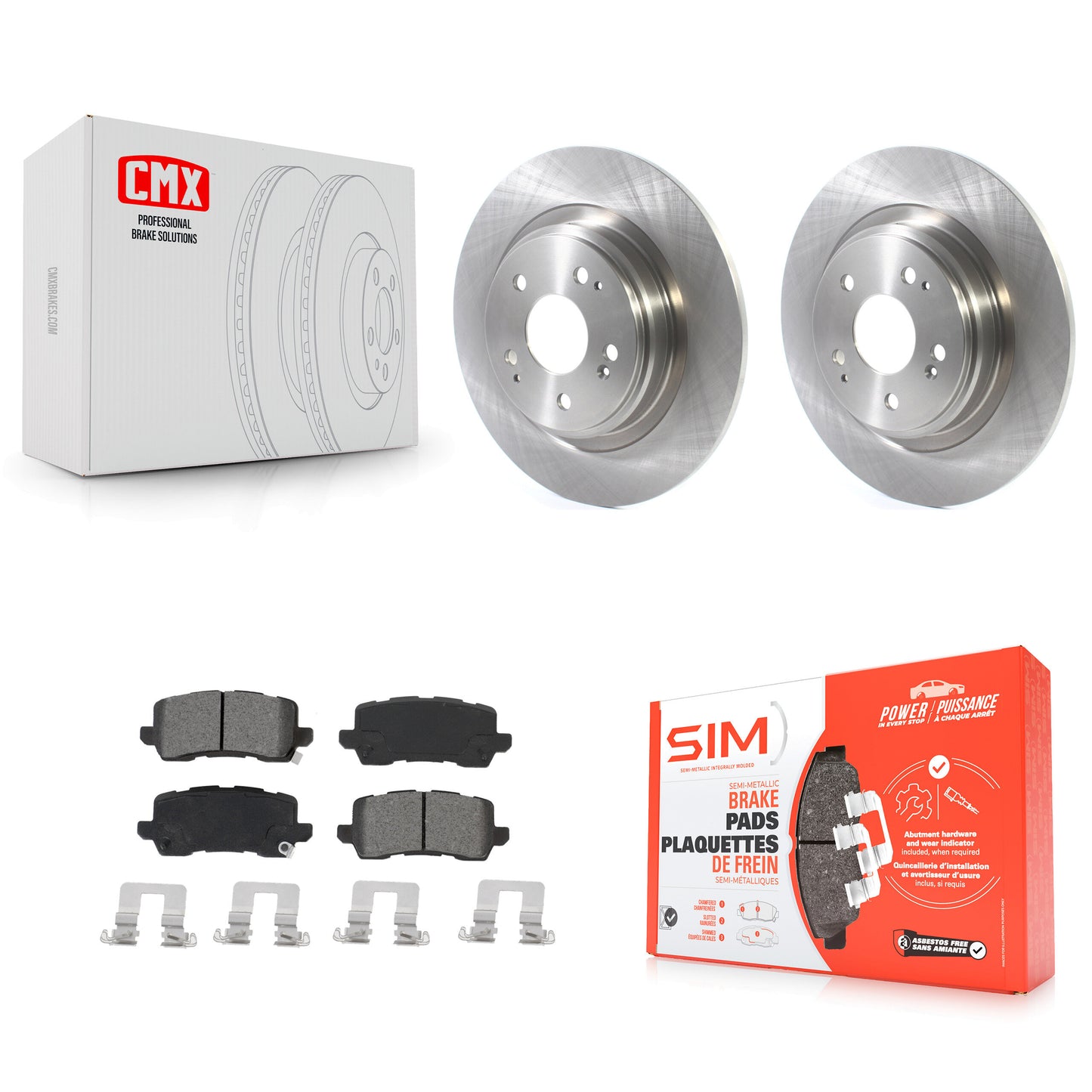[Arrière] Kit de Disque et plaquette (semi-métallique) de frein pour 2017-2020 Acura MDX K8S-102986
