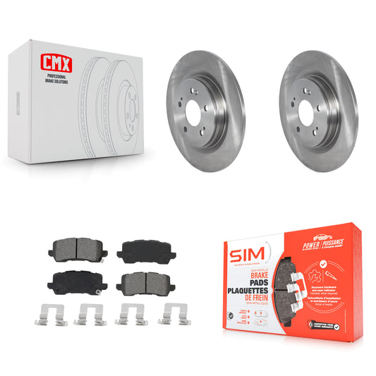 [Arrière] Kit de Disque et plaquette (semi-métallique) de frein pour 2018-2023 Honda Odyssey K8S-102988