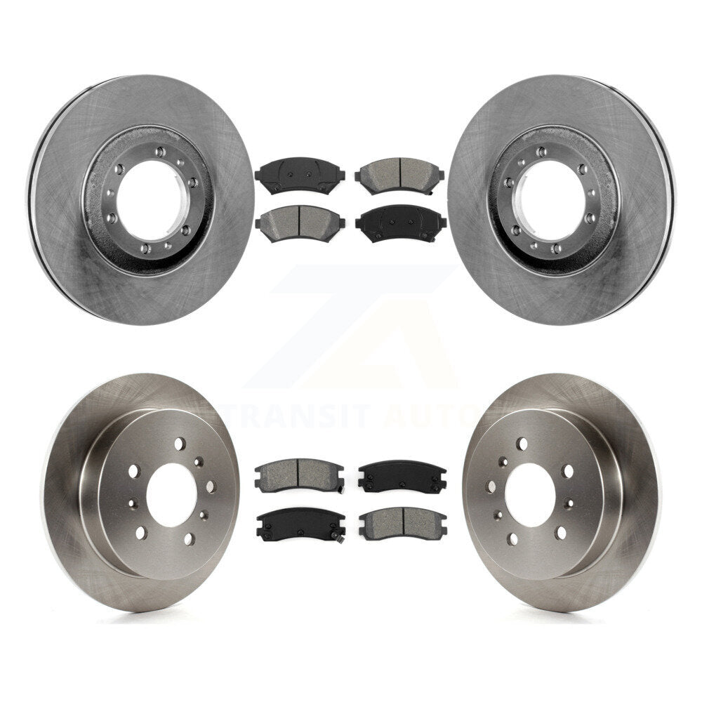 [Avant + Arrière] Kit de Disque et plaquette (semi-métallique) de frein pour Buick Century Pontiac Grand Prix Chevrolet Venture Regal Oldsmobile Intrigue Montana Trans Sport K8S-102995