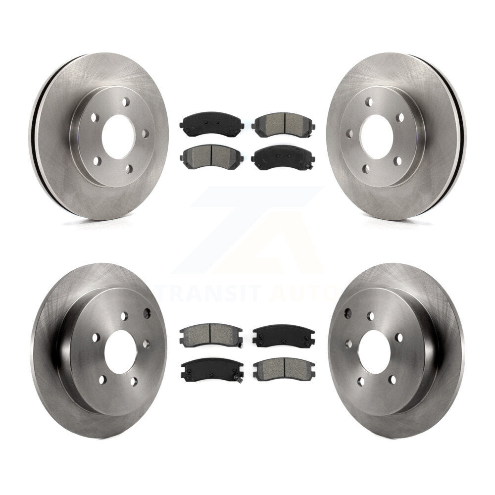 [Avant + Arrière] Kit de Disque et plaquette (semi-métallique) de frein pour Buick Rendezvous Pontiac Aztek K8S-102998
