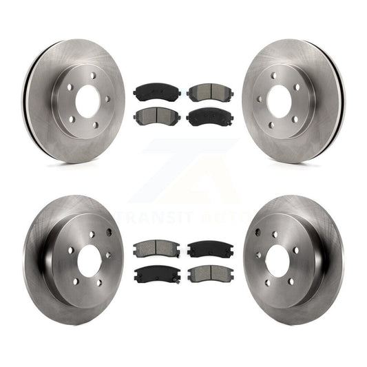 [Avant + Arrière] Kit de Disque et plaquette (semi-métallique) de frein pour Buick Rendezvous Pontiac Aztek K8S-102998