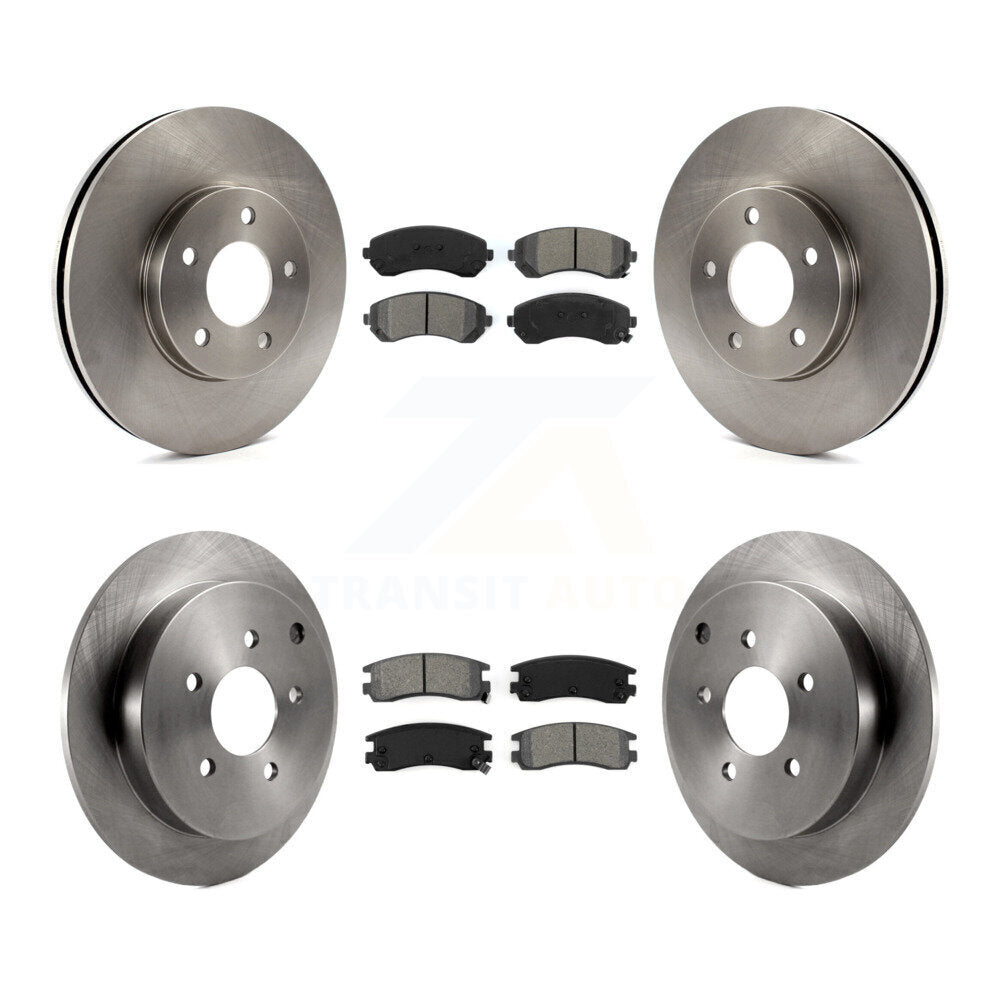 [Avant + Arrière] Kit de Disque et plaquette (semi-métallique) de frein pour Buick Rendezvous Chevrolet Venture Pontiac Montana Aztek Oldsmobile Silhouette K8S-102999