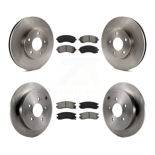 [Avant + Arrière] Kit de Disque et plaquette (semi-métallique) de frein pour Buick Rendezvous Chevrolet Venture Pontiac Montana Aztek Oldsmobile Silhouette K8S-102999