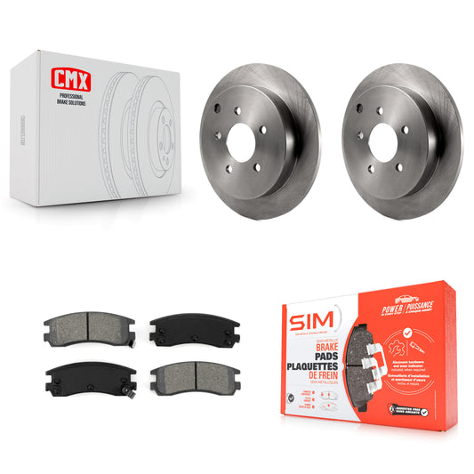 [Arrière] Kit de Disque et plaquette (semi-métallique) de frein pour Buick Rendezvous Chevrolet Venture Pontiac Montana Aztek Oldsmobile Silhouette K8S-103005