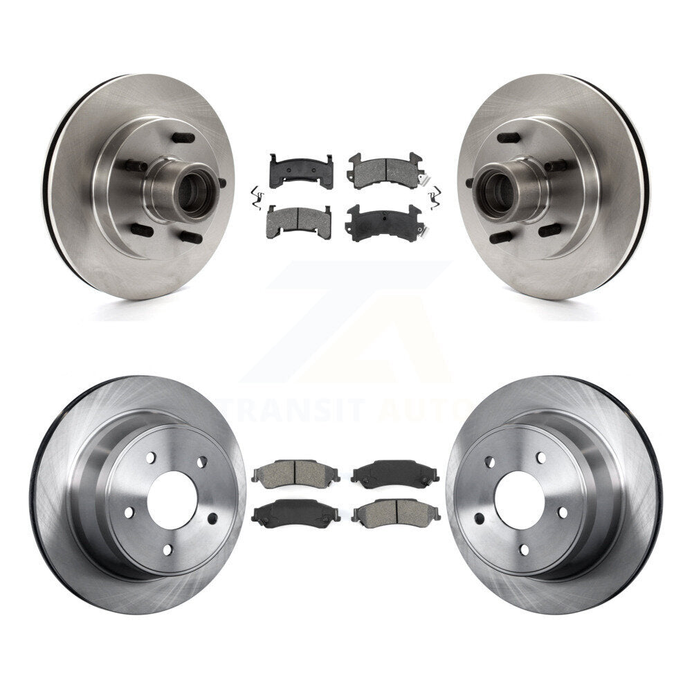 [Avant + Arrière] Kit de Disque et plaquette (semi-métallique) de frein pour Chevrolet S10 Blazer GMC Sonoma Jimmy Isuzu Hombre K8S-103060