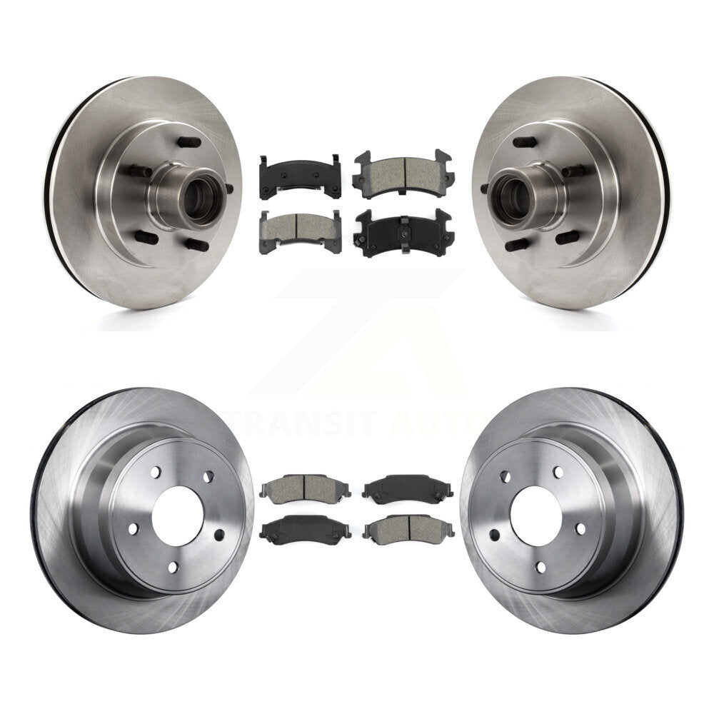 [Avant + Arrière] Kit de Disque et plaquette (semi-métallique) de frein pour 2003 Chevrolet S10 RWD avec rear brakes K8S-103061