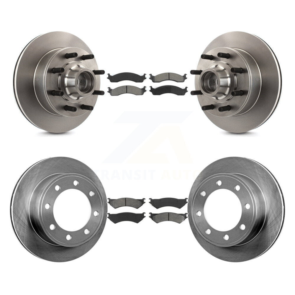 [Avant + Arrière] Kit de Disque et plaquette (semi-métallique) de frein pour Ford E-250 Econoline E-350 Super Duty Club Wagon K8S-103063