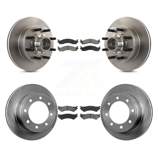 [Avant + Arrière] Kit de Disque et plaquette (semi-métallique) de frein pour Ford E-250 Econoline E-350 Super Duty Club Wagon K8S-103063