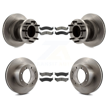 [Avant + Arrière] Kit de Disque et plaquette (semi-métallique) de frein pour 1999-2001 Ford E-350 Super Duty avec Dual Wheels K8S-103065