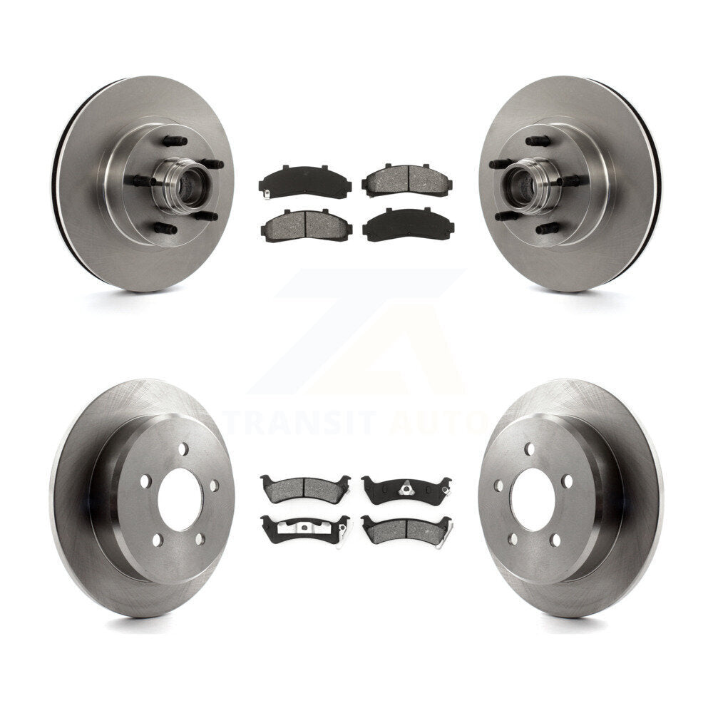 [Avant + Arrière] Kit de Disque et plaquette (semi-métallique) de frein pour 2001 Ford Explorer RWD From 01 02 K8S-103069