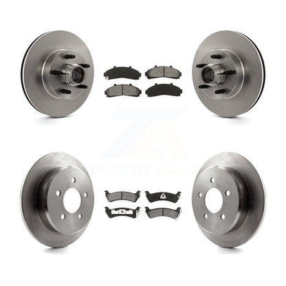[Avant + Arrière] Kit de Disque et plaquette (semi-métallique) de frein pour 2001 Ford Explorer RWD From 01 02 K8S-103069