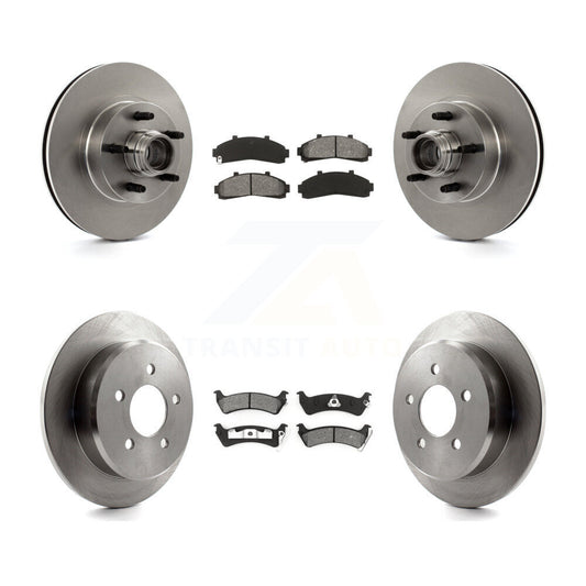 [Avant + Arrière] Kit de Disque et plaquette (semi-métallique) de frein pour 2001 Ford Explorer RWD From 01 02 K8S-103069