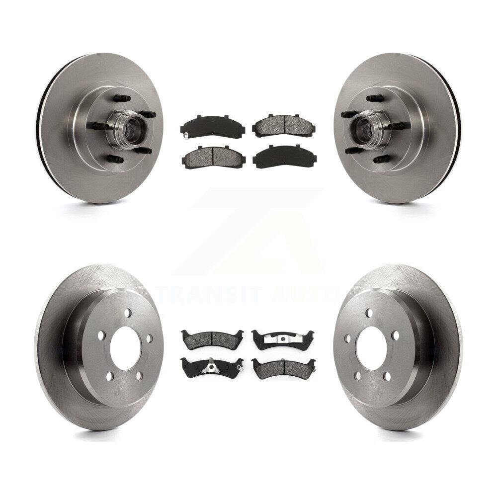 [Avant + Arrière] Kit de Disque et plaquette (semi-métallique) de frein pour Ford Ranger Explorer Mercury Mountaineer K8S-103070