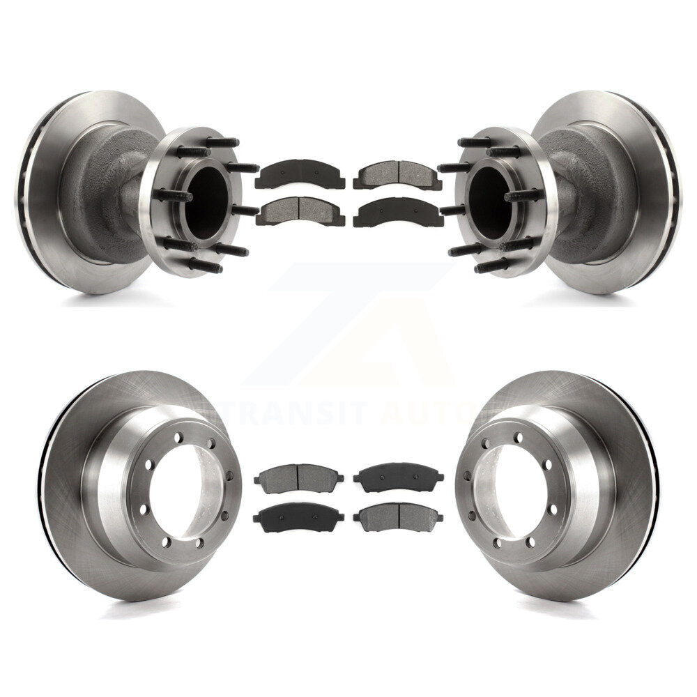 [Avant + Arrière] Kit de Disque et plaquette (semi-métallique) de frein pour Ford F-350 Super Duty avec Dual Wheels K8S-103077