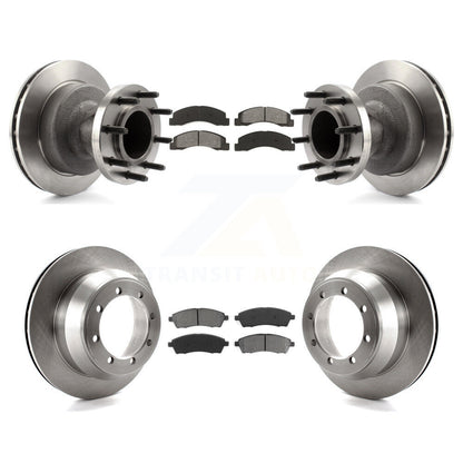 [Avant + Arrière] Kit de Disque et plaquette (semi-métallique) de frein pour Ford F-350 Super Duty avec Dual Wheels K8S-103077