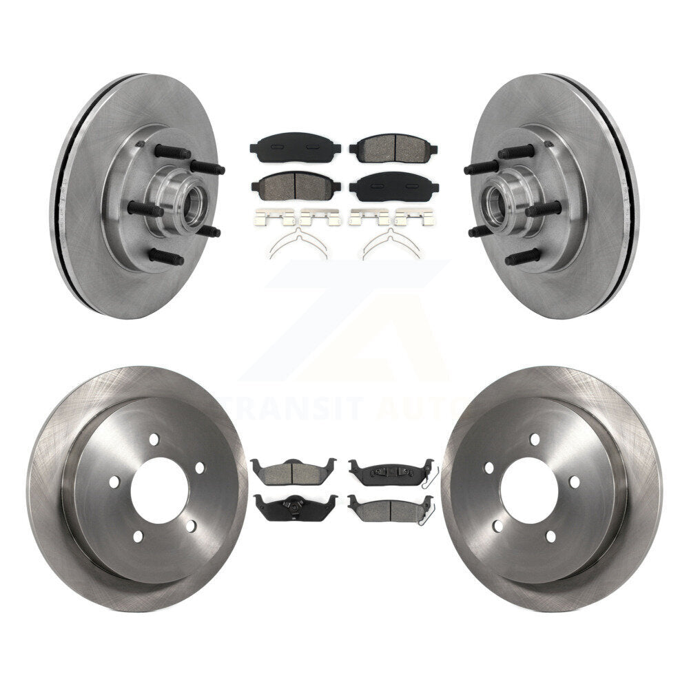 [Avant + Arrière] Kit de Disque et plaquette (semi-métallique) de frein pour 2004 Ford F-150 RWD avec 5 Lug Wheels 11th Digit Of Vin Is C K8S-103081