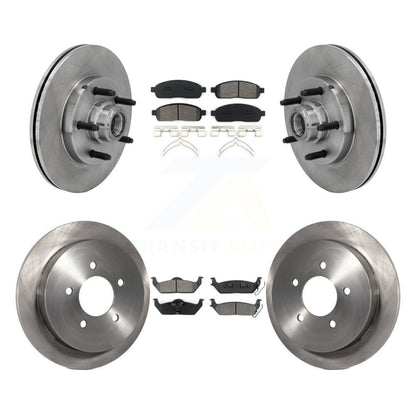 [Avant + Arrière] Kit de Disque et plaquette (semi-métallique) de frein pour 2004 Ford F-150 RWD avec 5 Lug Wheels 11th Digit Of Vin Is C K8S-103081