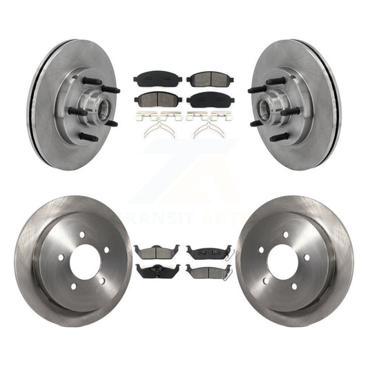 [Avant + Arrière] Kit de Disque et plaquette (semi-métallique) de frein pour 2004 Ford F-150 RWD avec 5 Lug Wheels 11th Digit Of Vin Is C K8S-103081