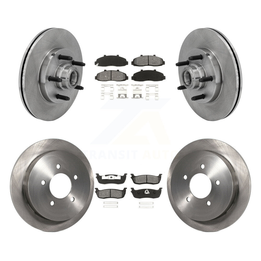 [Avant + Arrière] Kit de Disque et plaquette (semi-métallique) de frein pour Ford F-150 Lincoln Blackwood K8S-103082