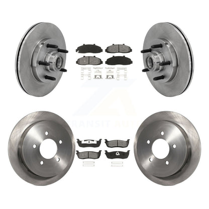 [Avant + Arrière] Kit de Disque et plaquette (semi-métallique) de frein pour Ford F-150 Lincoln Blackwood K8S-103082