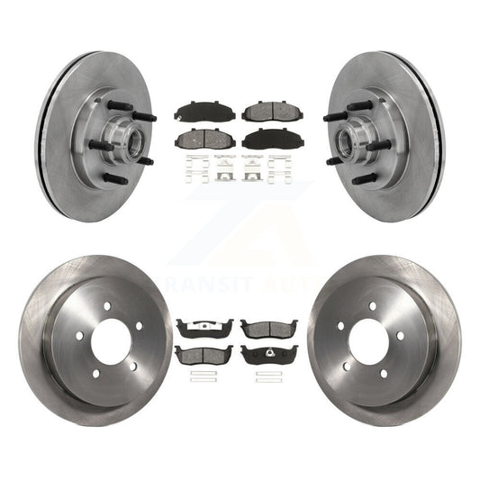 [Avant + Arrière] Kit de Disque et plaquette (semi-métallique) de frein pour Ford F-150 Lincoln Blackwood K8S-103082