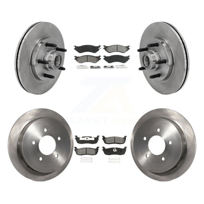 [Avant + Arrière] Kit de Disque et plaquette (semi-métallique) de frein pour Ford F-150 Heritage avec 5 Lug Wheels RWD K8S-103083