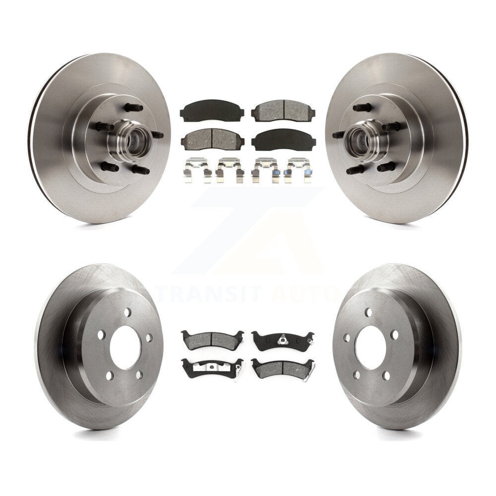 [Avant + Arrière] Kit de Disque et plaquette (semi-métallique) de frein pour Ford Explorer Sport Trac RWD K8S-103084