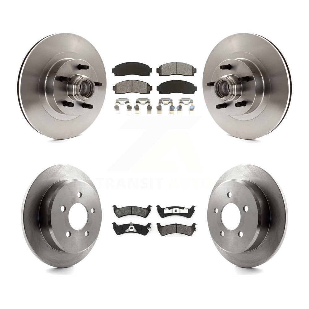 [Avant + Arrière] Kit de Disque et plaquette (semi-métallique) de frein pour 2001 Ford Explorer Sport RWD K8S-103085
