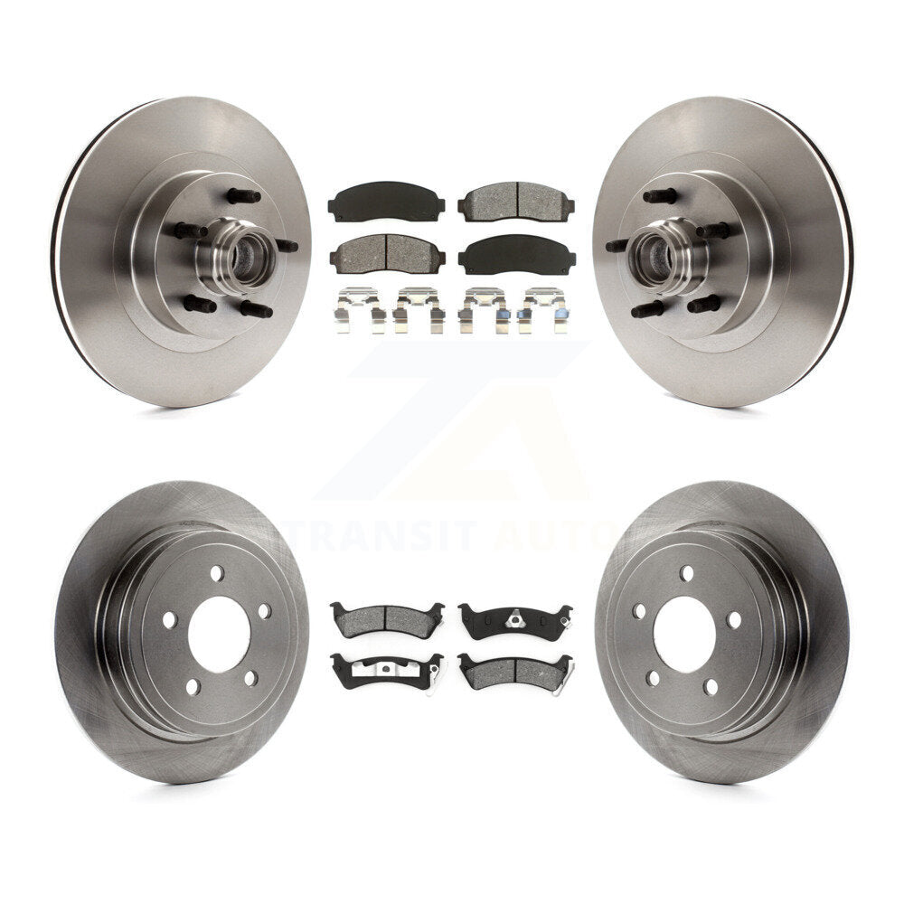 [Avant + Arrière] Kit de Disque et plaquette (semi-métallique) de frein pour Ford Explorer Sport Trac RWD K8S-103086