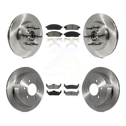 [Avant + Arrière] Kit de Disque et plaquette (semi-métallique) de frein pour Ford F-150 Lincoln Mark LT RWD K8S-103087
