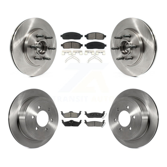[Avant + Arrière] Kit de Disque et plaquette (semi-métallique) de frein pour Ford F-150 Lincoln Mark LT RWD K8S-103087
