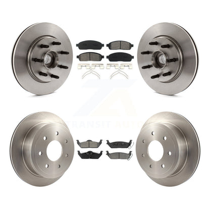 [Avant + Arrière] Kit de Disque et plaquette (semi-métallique) de frein pour Ford F-150 Lincoln Mark LT RWD K8S-103088