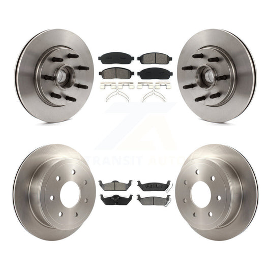 [Avant + Arrière] Kit de Disque et plaquette (semi-métallique) de frein pour Ford F-150 Lincoln Mark LT RWD K8S-103088