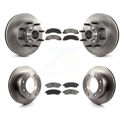 [Avant + Arrière] Kit de Disque et plaquette (semi-métallique) de frein pour 2003-2004 Ford F-250 Super Duty F-350 Excursion K8S-103089