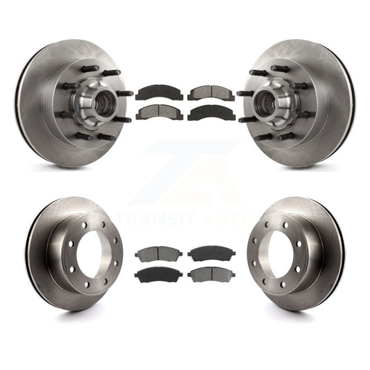 [Avant + Arrière] Kit de Disque et plaquette (semi-métallique) de frein pour 2003-2004 Ford F-250 Super Duty F-350 Excursion K8S-103089