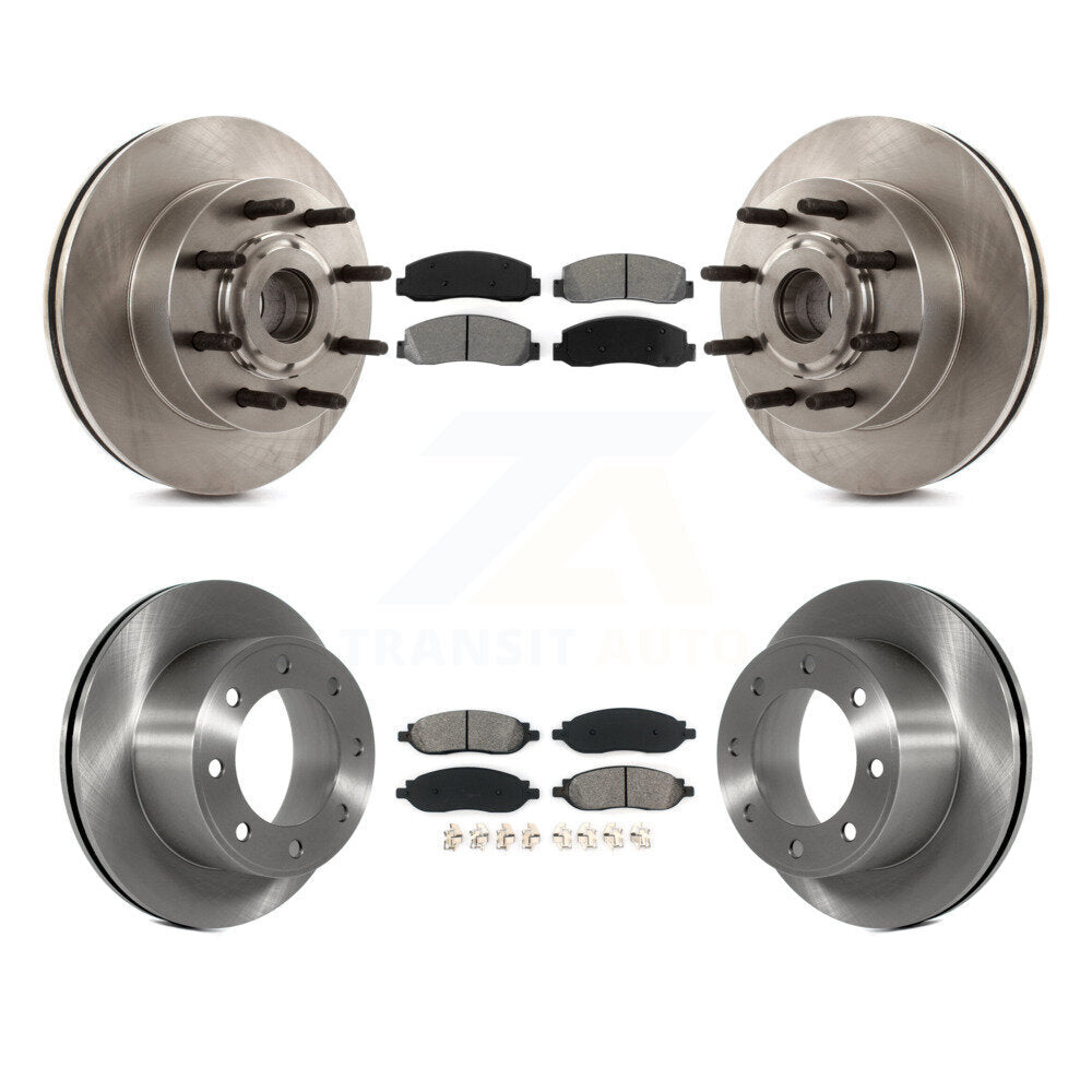 [Avant + Arrière] Kit de Disque et plaquette (semi-métallique) de frein pour 2005-2007 Ford F-250 Super Duty F-350 RWD K8S-103090