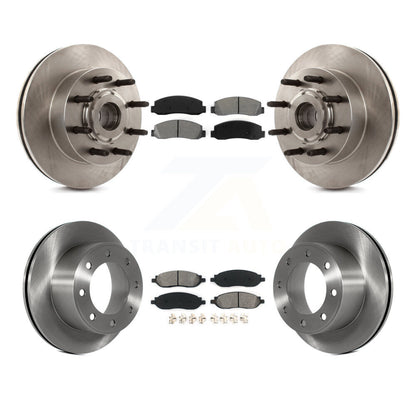 [Avant + Arrière] Kit de Disque et plaquette (semi-métallique) de frein pour 2005-2007 Ford F-250 Super Duty F-350 RWD K8S-103090