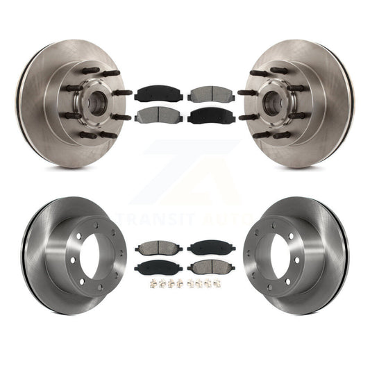 [Avant + Arrière] Kit de Disque et plaquette (semi-métallique) de frein pour 2005-2007 Ford F-250 Super Duty F-350 RWD K8S-103090