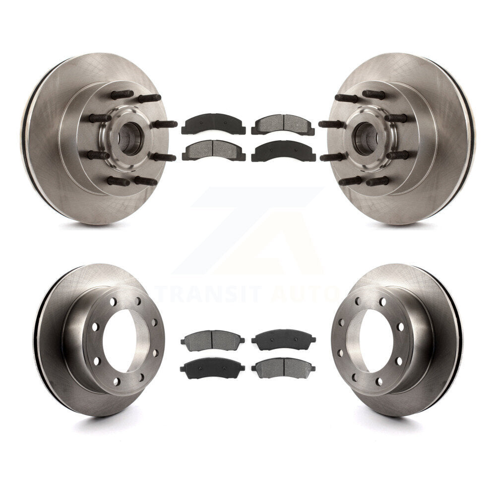 [Avant + Arrière] Kit de Disque et plaquette (semi-métallique) de frein pour 2005 Ford Excursion RWD K8S-103091