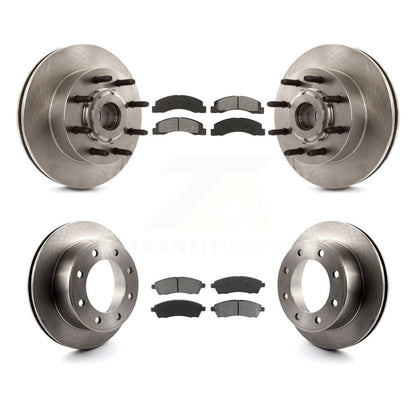 [Avant + Arrière] Kit de Disque et plaquette (semi-métallique) de frein pour 2005 Ford Excursion RWD K8S-103091
