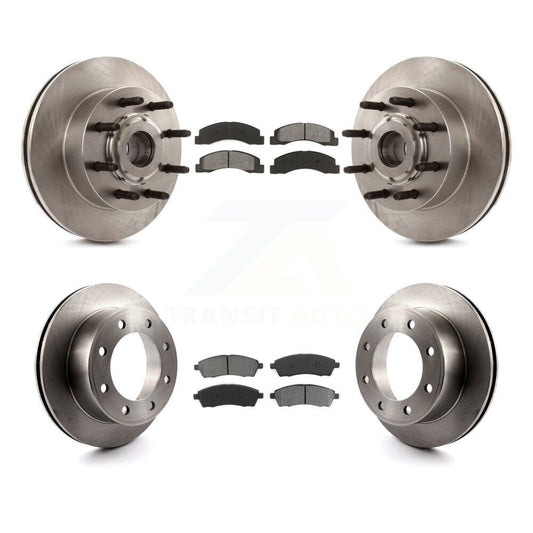 [Avant + Arrière] Kit de Disque et plaquette (semi-métallique) de frein pour 2005 Ford Excursion RWD K8S-103091