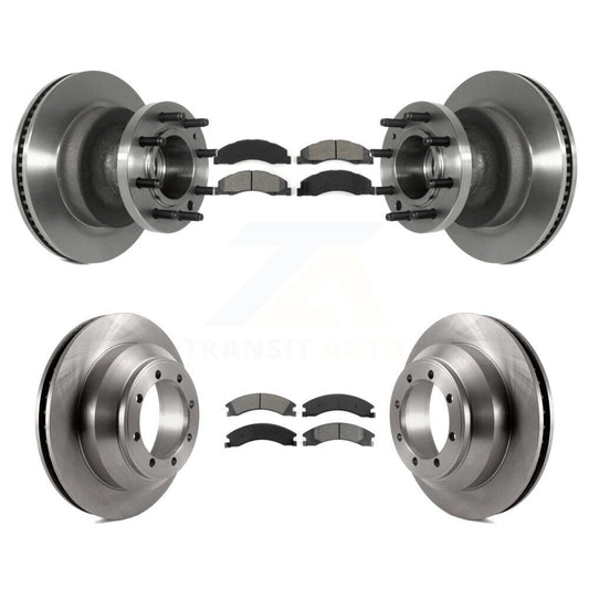 [Avant + Arrière] Kit de Disque et plaquette (semi-métallique) de frein pour Ford E-350 Super Duty Econoline avec Dual Wheels K8S-103092