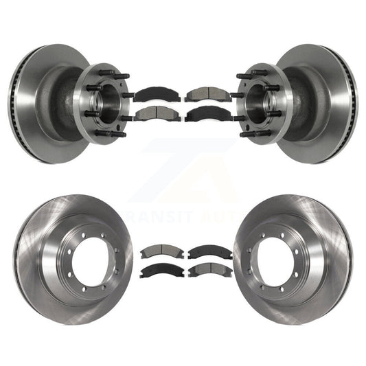 [Avant + Arrière] Kit de Disque et plaquette (semi-métallique) de frein pour 2009-2010 Ford E-450 Super Duty DIESEL engine avec Dual Wheels K8S-103093