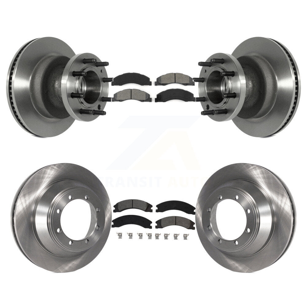 [Avant + Arrière] Kit de Disque et plaquette (semi-métallique) de frein pour Ford E-450 Super Duty K8S-103094