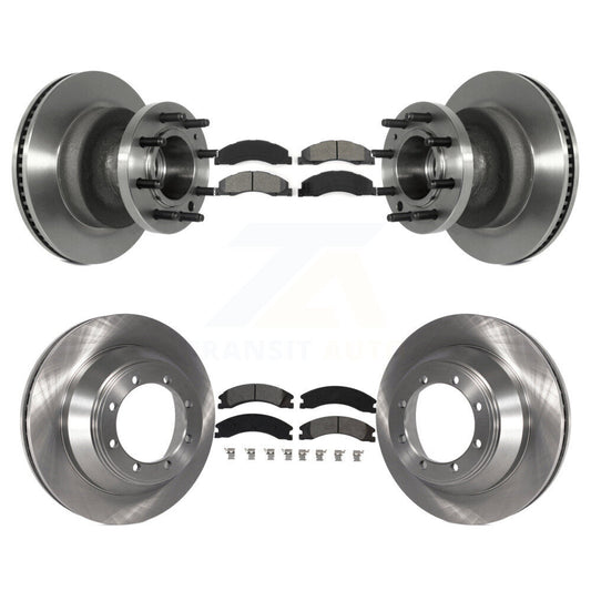 [Avant + Arrière] Kit de Disque et plaquette (semi-métallique) de frein pour Ford E-450 Super Duty K8S-103094